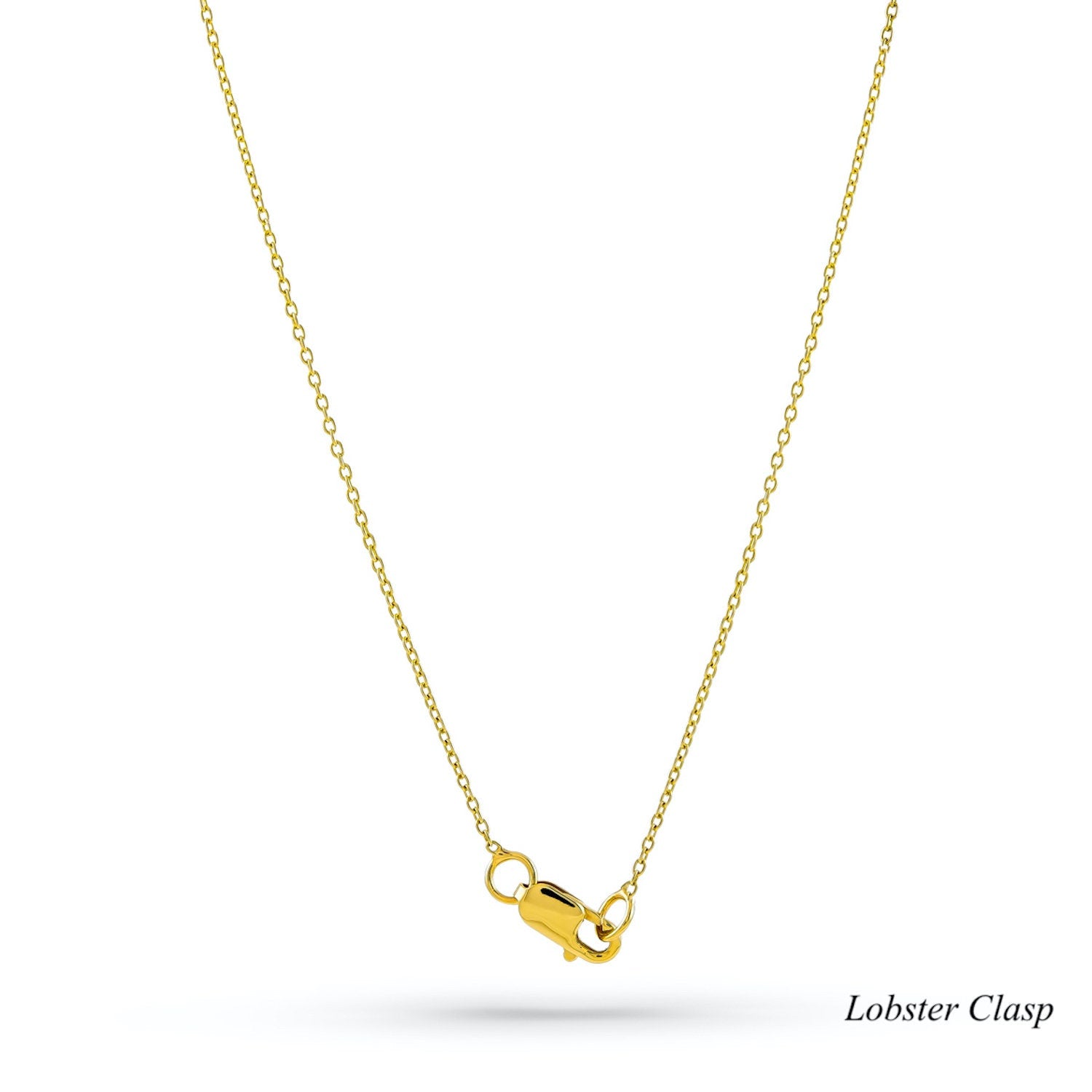Diamond Circle Necklace With Dangling Bezel Charms in 14K Gold