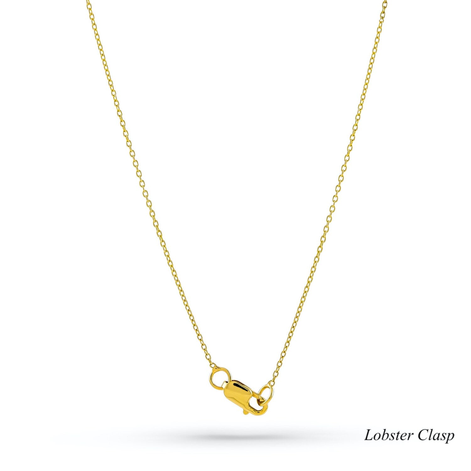 Dangling Disc Station Necklace in 14K Gold