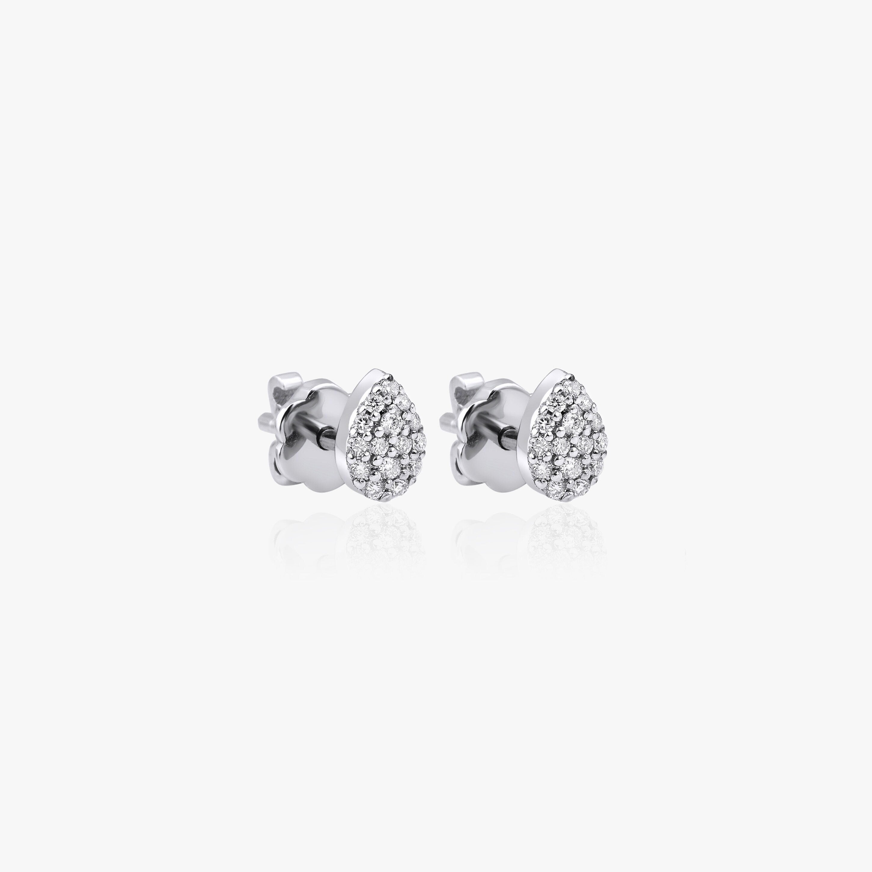 Pave Diamond Earring Available in 14K and 18K Gold