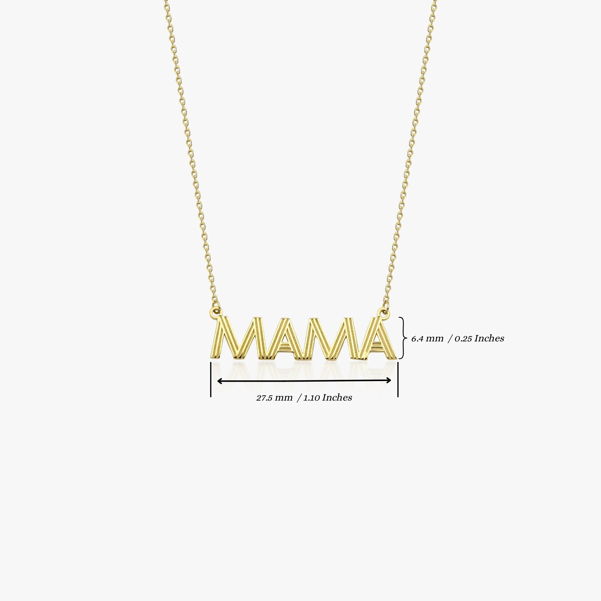 14K Gold Mama Necklace