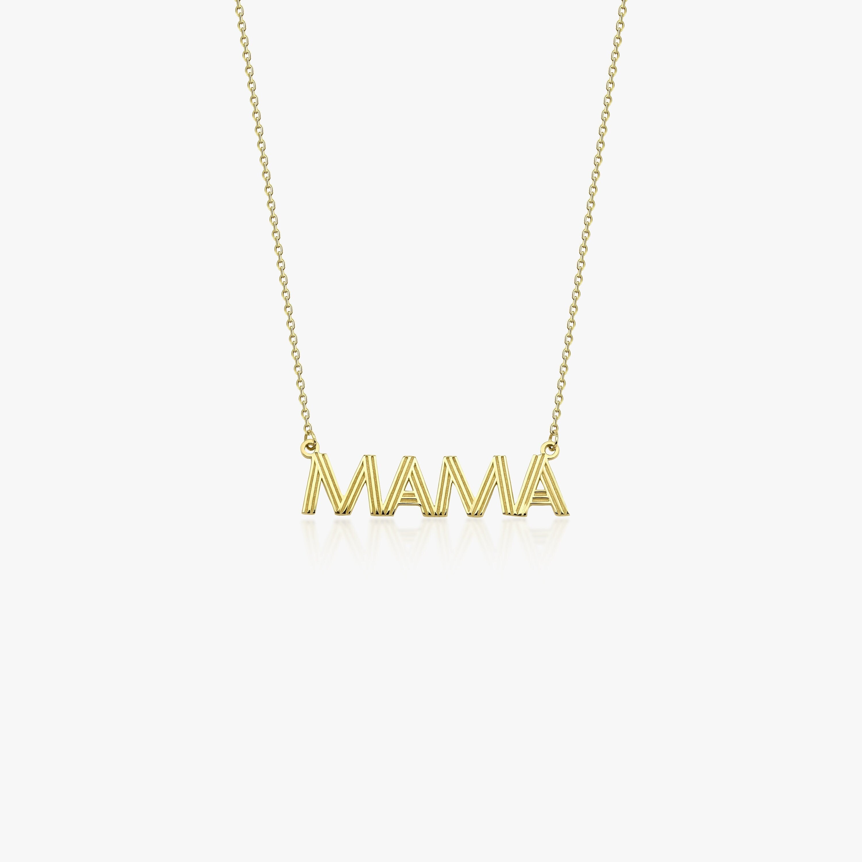 14K Gold Mama Necklace