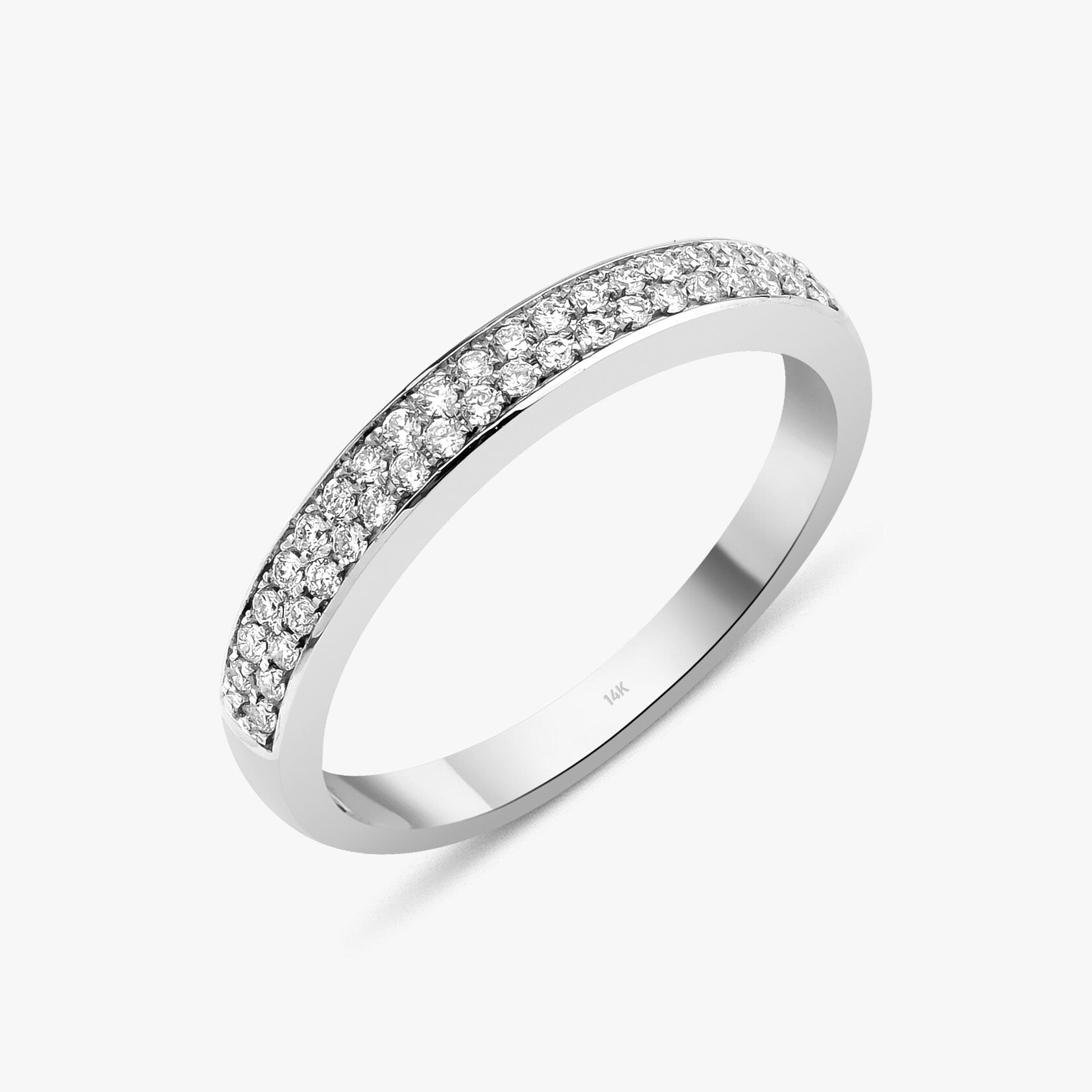 Diamond Half Eternity Ring in 14K Gold
