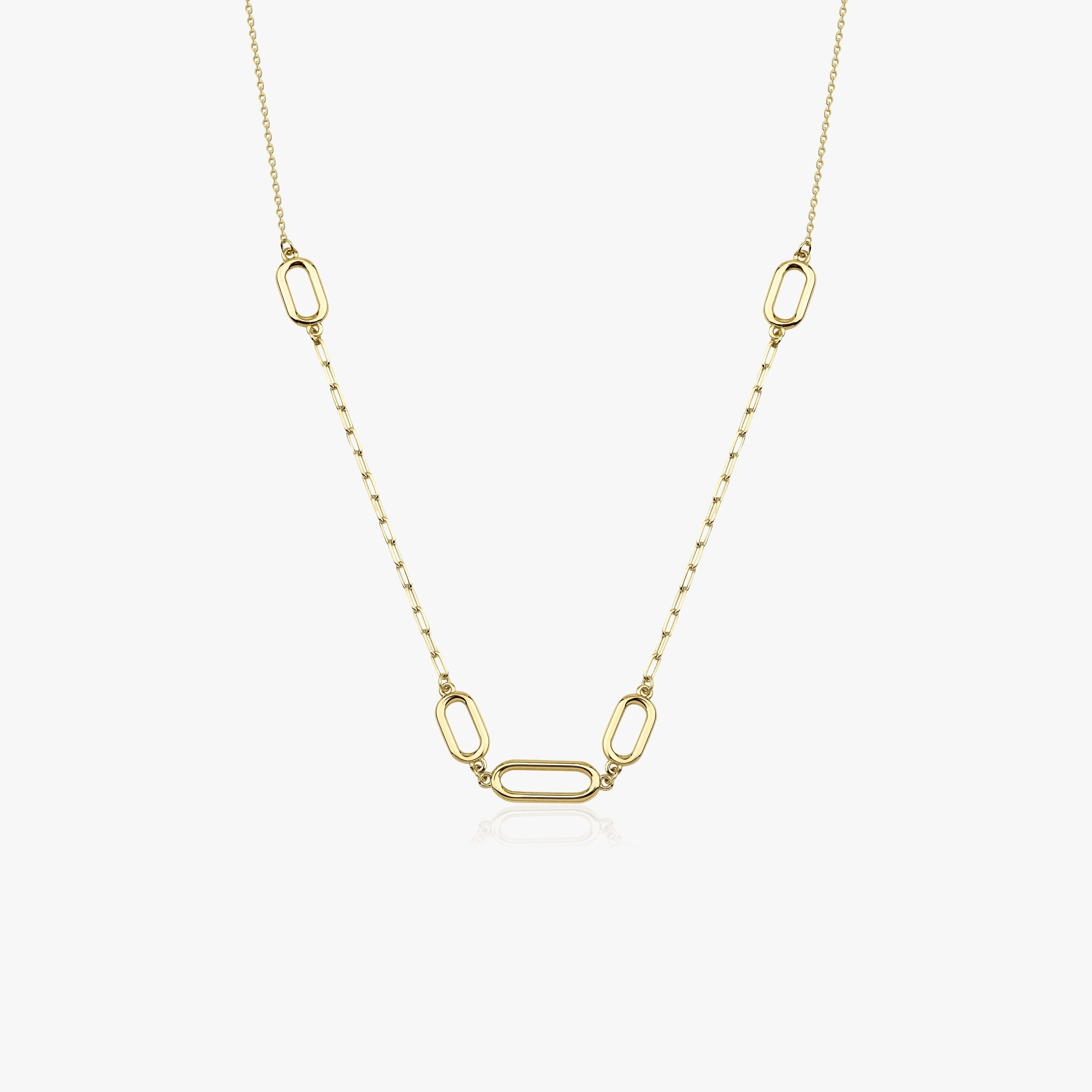 14K Gold Link Necklace