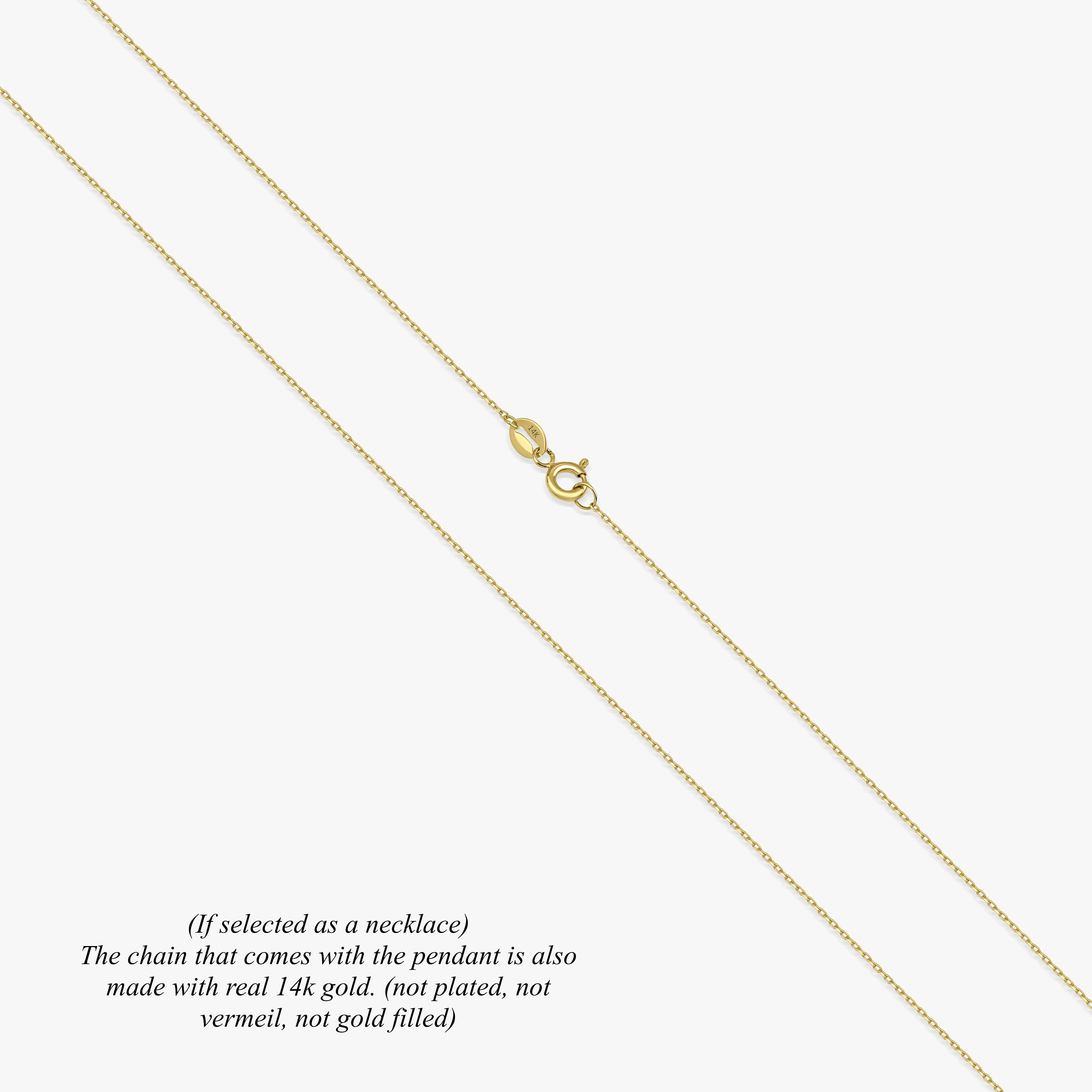 14K Gold Dragonfly Pendant Necklace