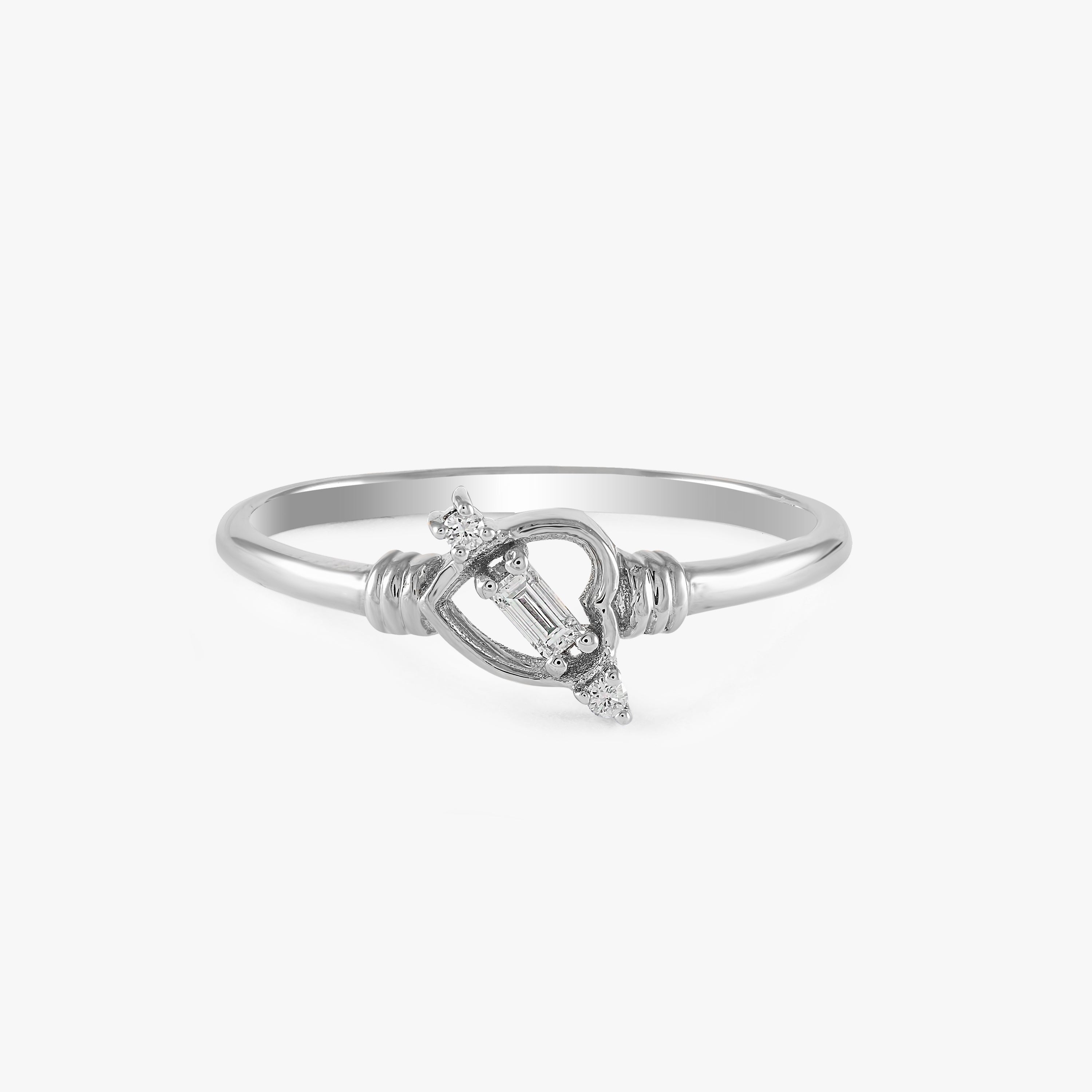 Diamond Heart Ring / Love At First Sight